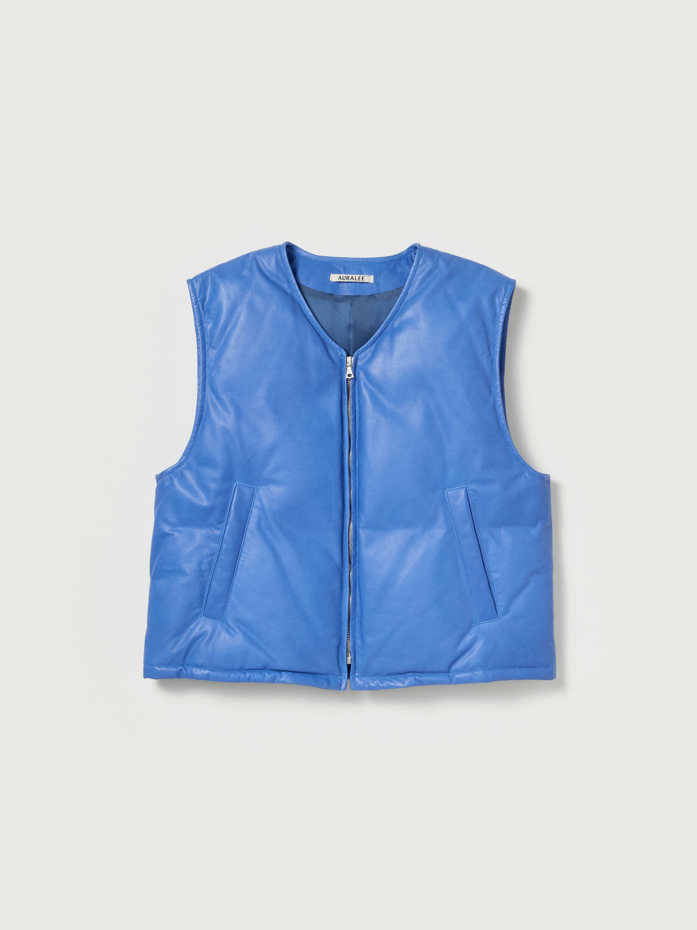 FINE CALF LEATHER DOWN VEST
