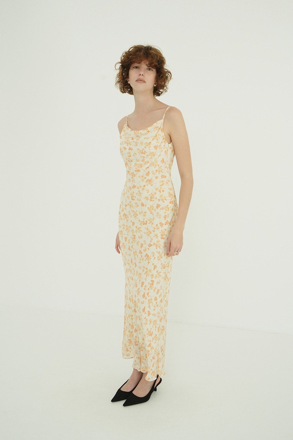 MABEL FLOWER DRAPE CAMI ONEPIECE
