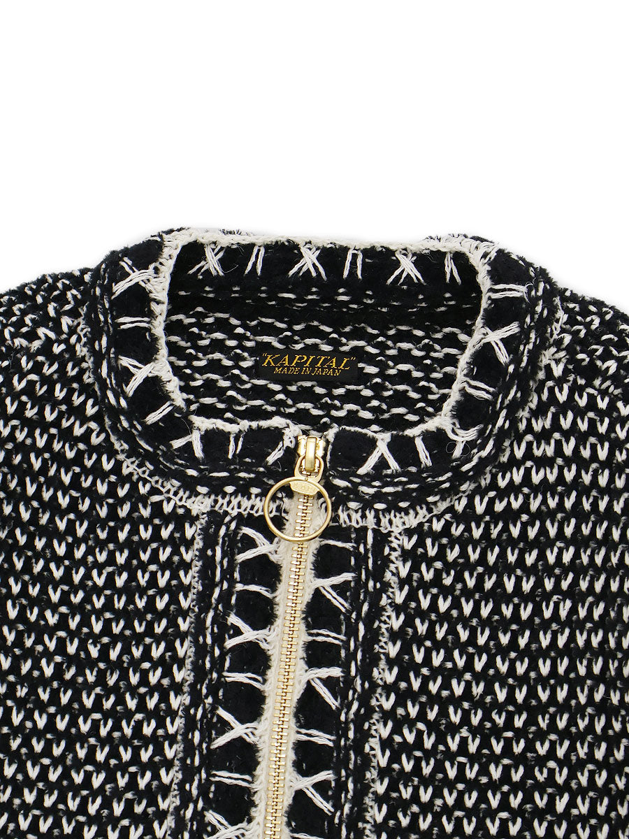 5G Knit Zip Cava Cardigan