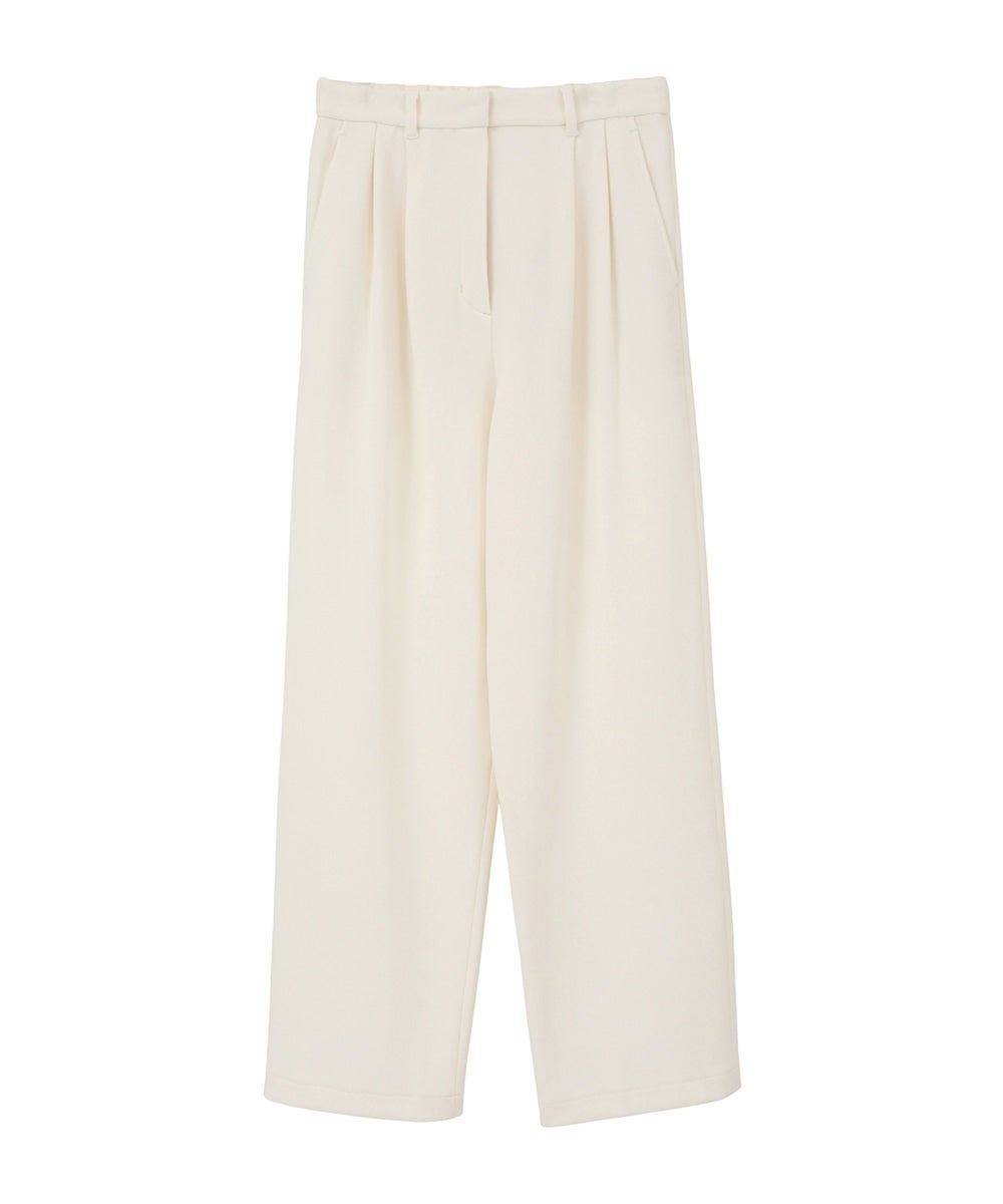 RIB STRIPE TUCK PANTS