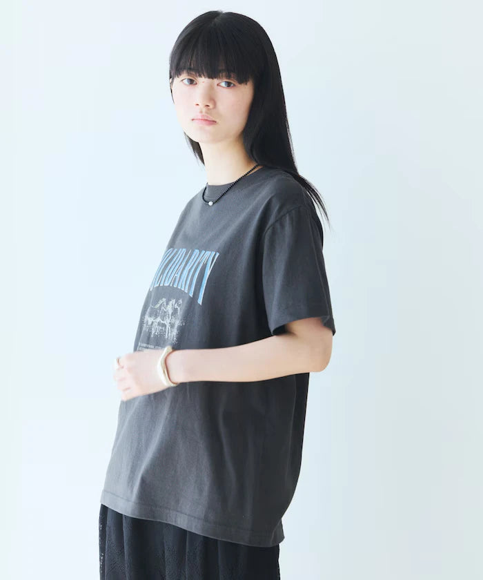 Comfortable Logo Horse Print Crew Neck T-Shirt