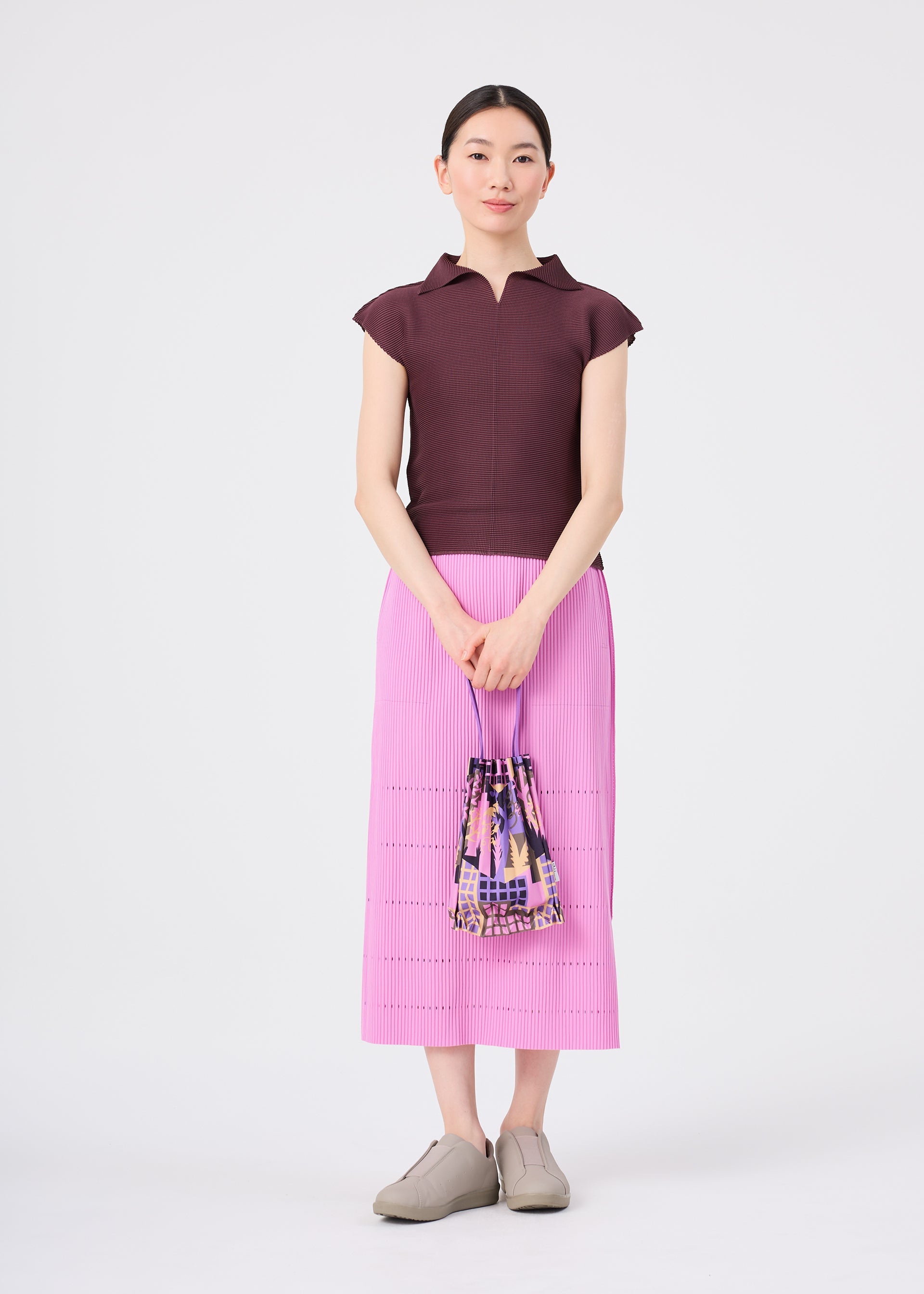 Building Trunk Pleats Bag