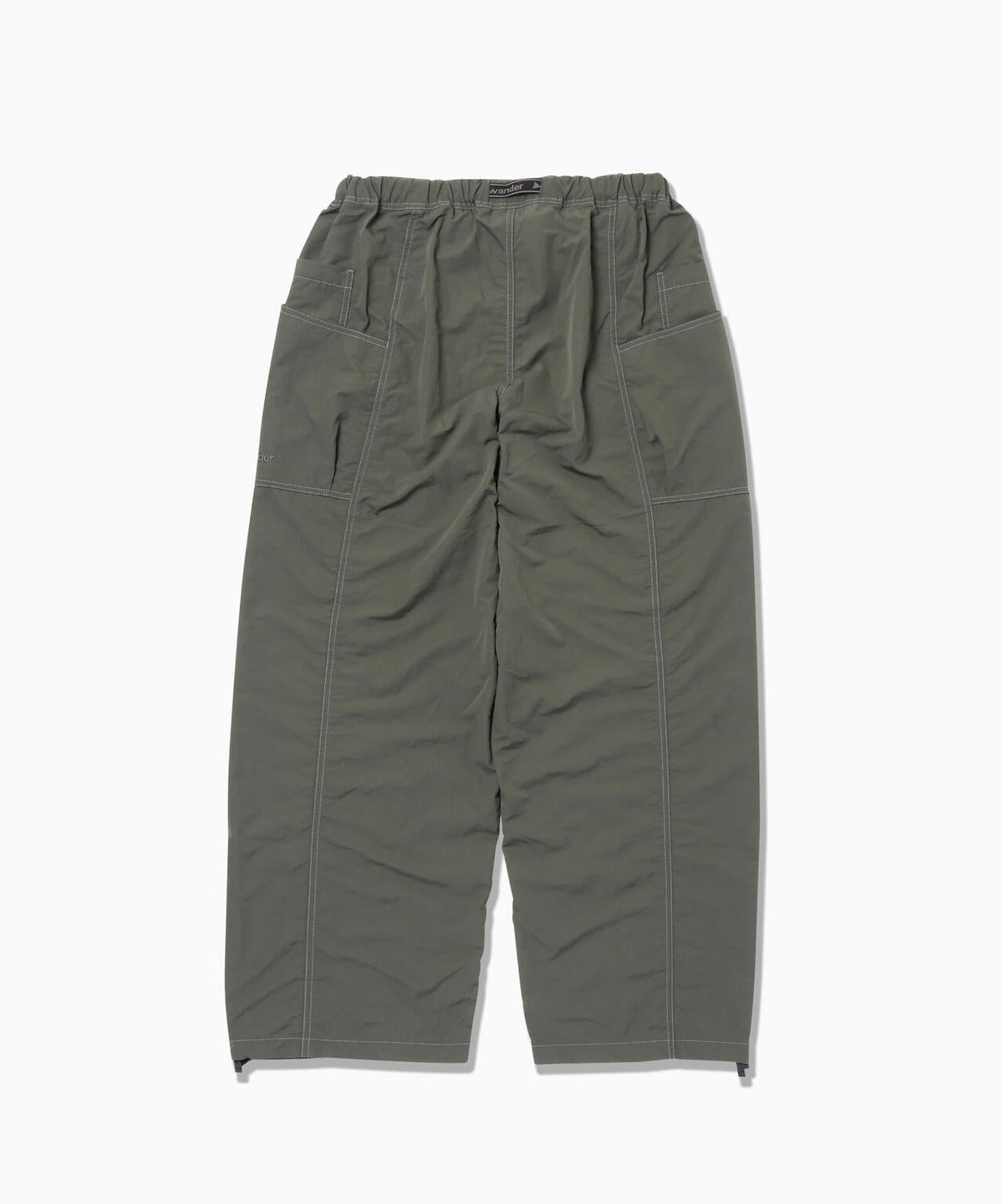 crinkled nylon pants