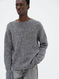 LOW-GAUGE HOMESPUN TWEED KNIT P/O