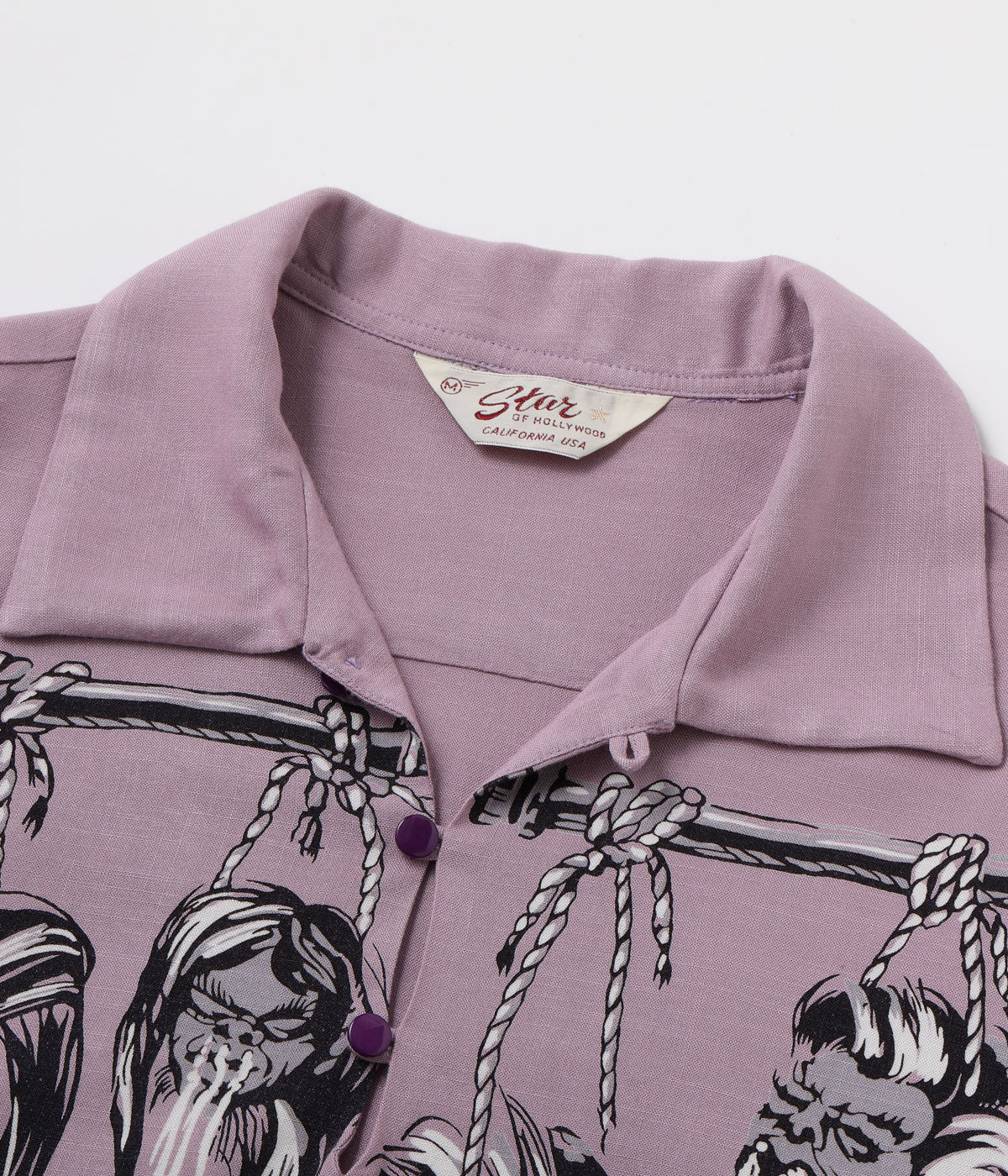 Hopsack Rayon Pullover Shirt "Shrunken Head"