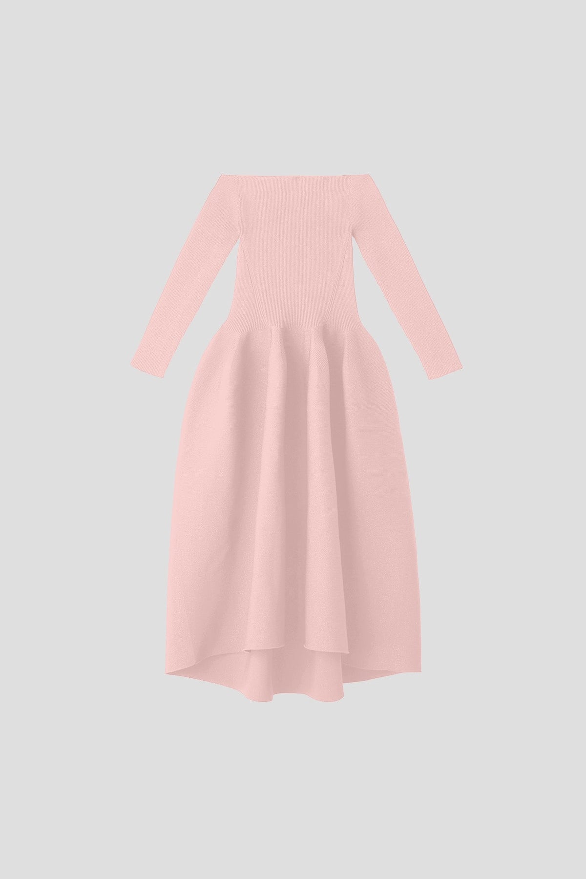 POTTERY HS OFF SHOULDER LONG SLEEVE DRESS