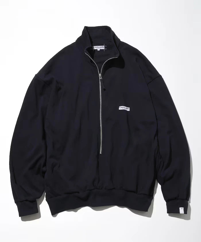 Heavy Weight Jersey Thermal Lined 3/4 Zip Cadet Collar Shirt