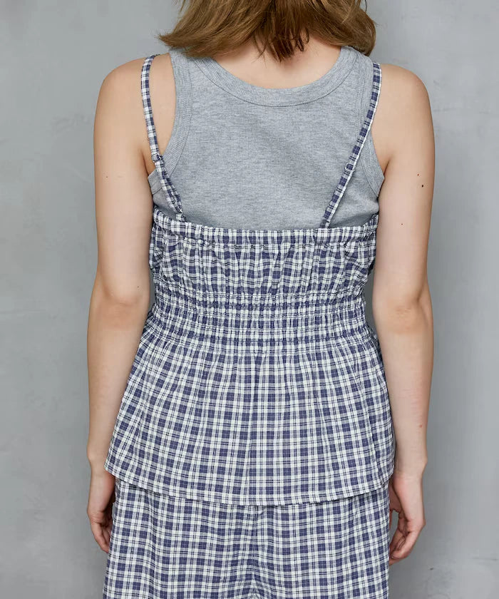 Shearling camisole x short pants set limited edition