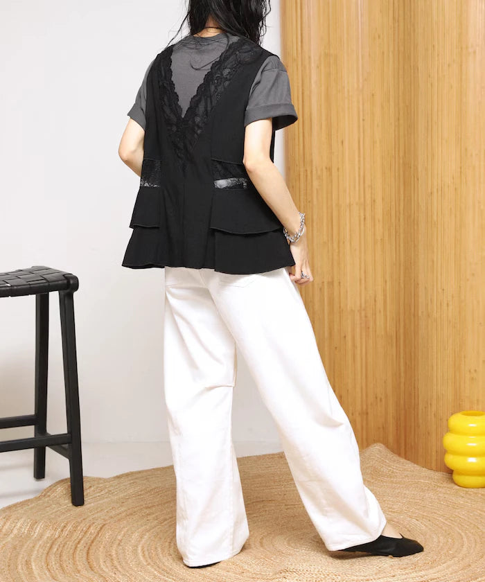 Switch Race Vintage Satin Ribbon Vest [Limited Release]