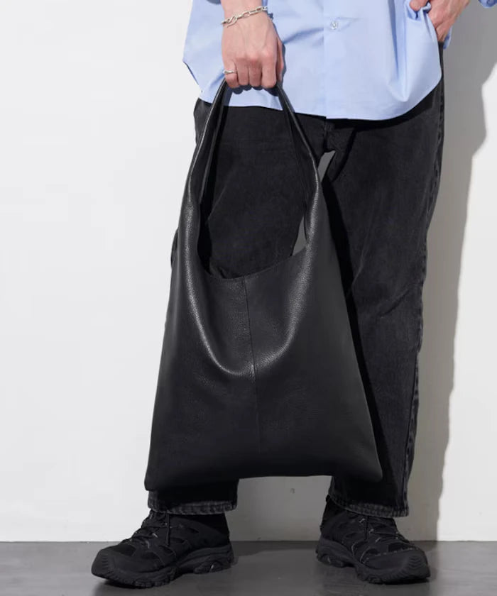 Leather Marche Bag / Leather Marche / Tote Bag / Cowhide / Water-repellent Leather