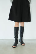 STRETCH OPEN TOE BOOTS