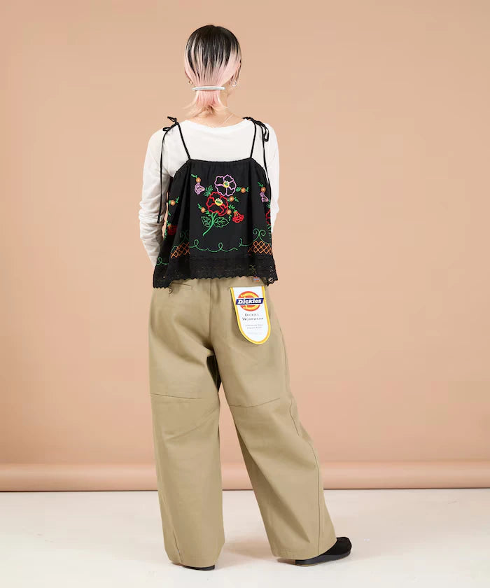India Shoulder Ribbon Embroidered Remake Style Camisole
