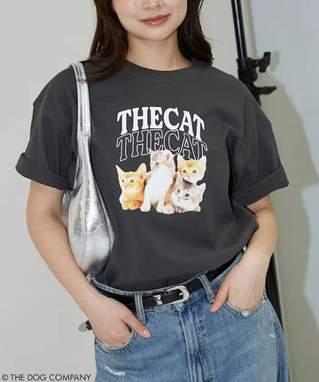 THE DOG / THE CAT Collegiate Style T-Shirt Limited Edition