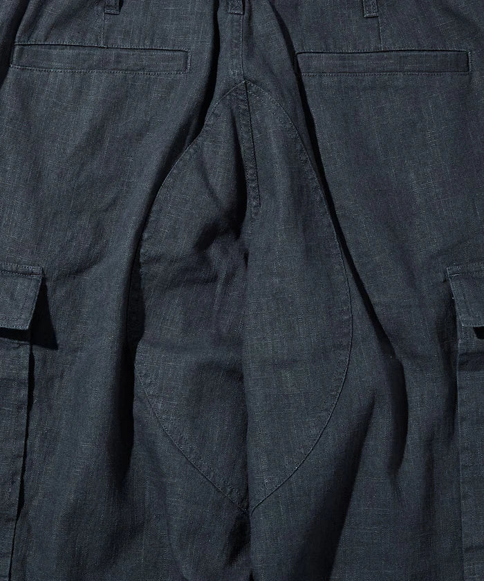 LINEN COTTON EASY CARGO PANTS 【Compatible with Set-Up】