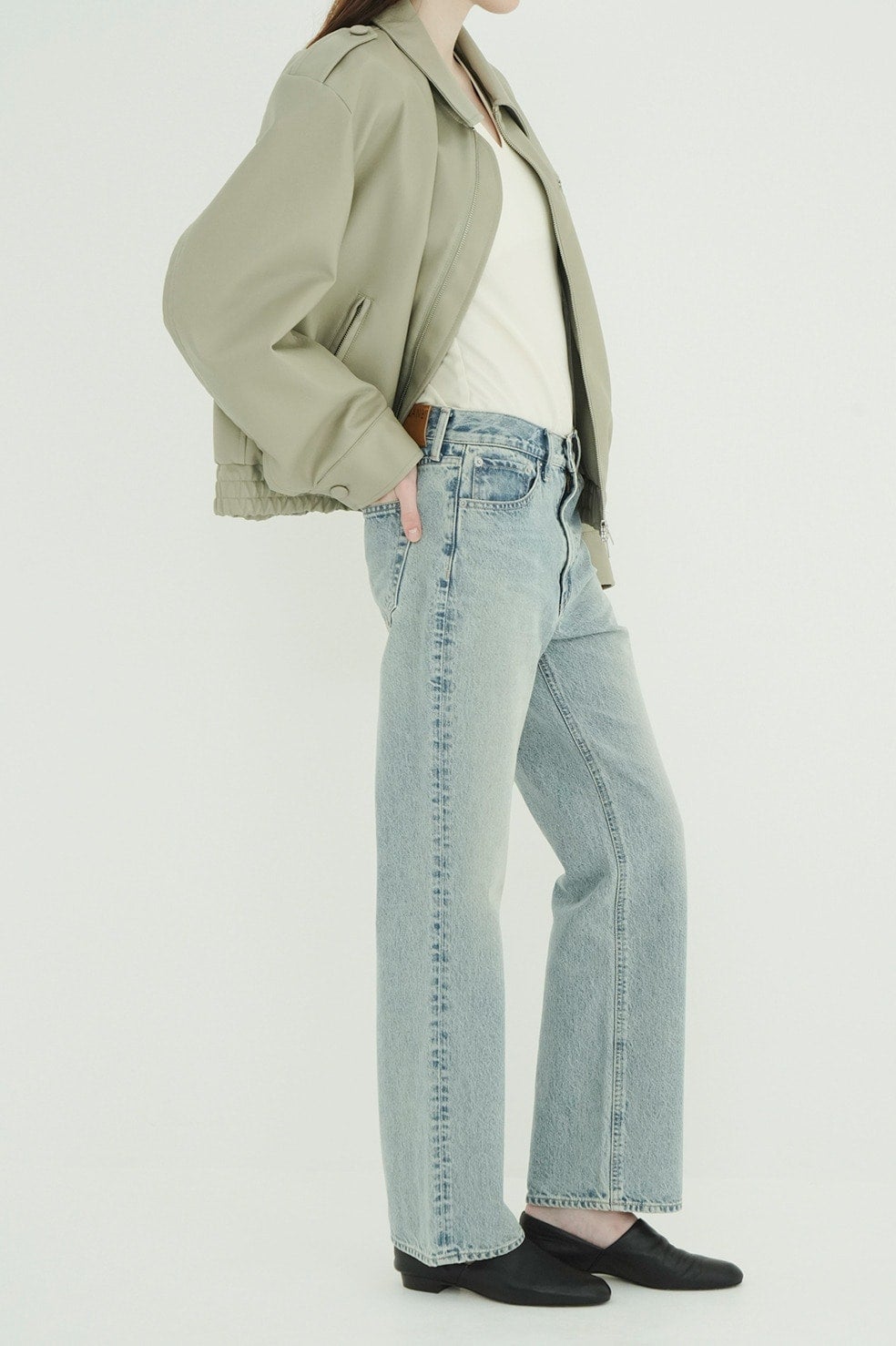 STRAIGHT DENIM PANTS