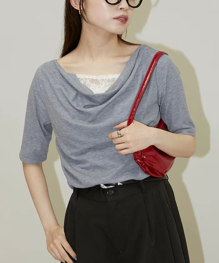 Race Layered Tereko Draped T-Shirt Limited Edition