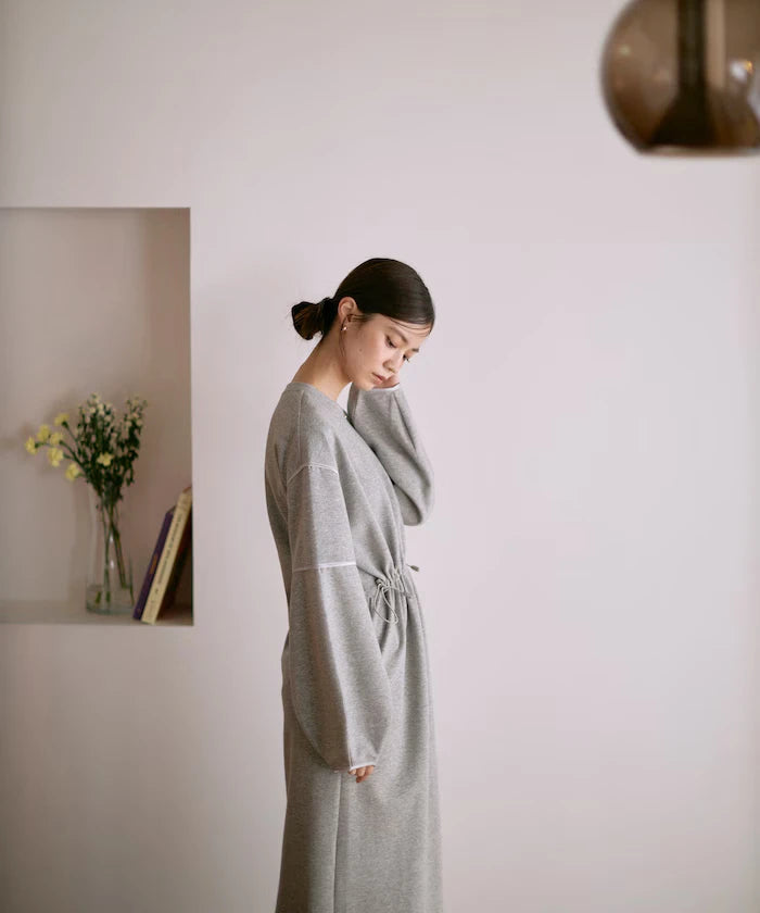 Cocoon Sleeve Damboru Sweat One-Piece / Spindle