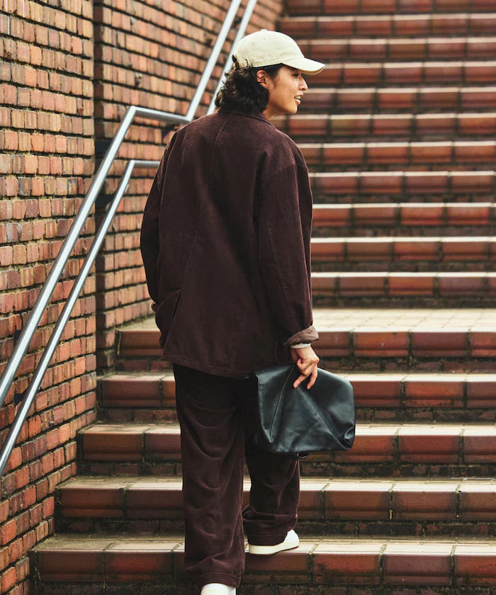 Triangle Leather Marche Bag