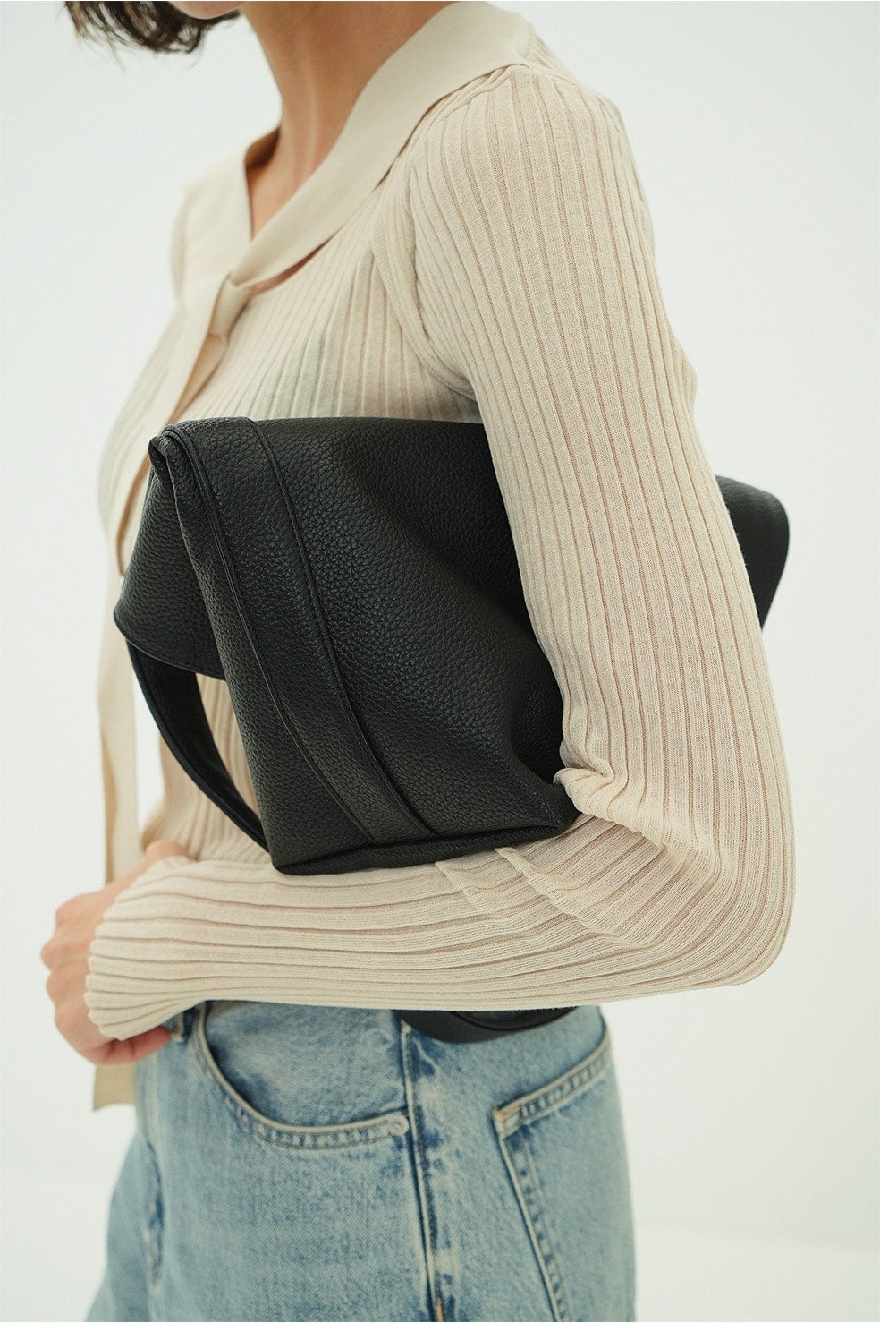 FAKE LEATHER MEDIUM TOTE BAG