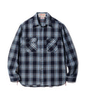 FICTION ROMANCE 7.9oz. INDIGO CHECK WORK SHIRT