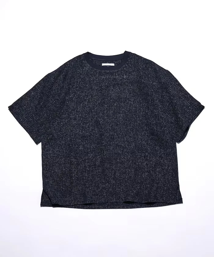 Dry Touch Summer Tweed Short Sleeve Crew Neck