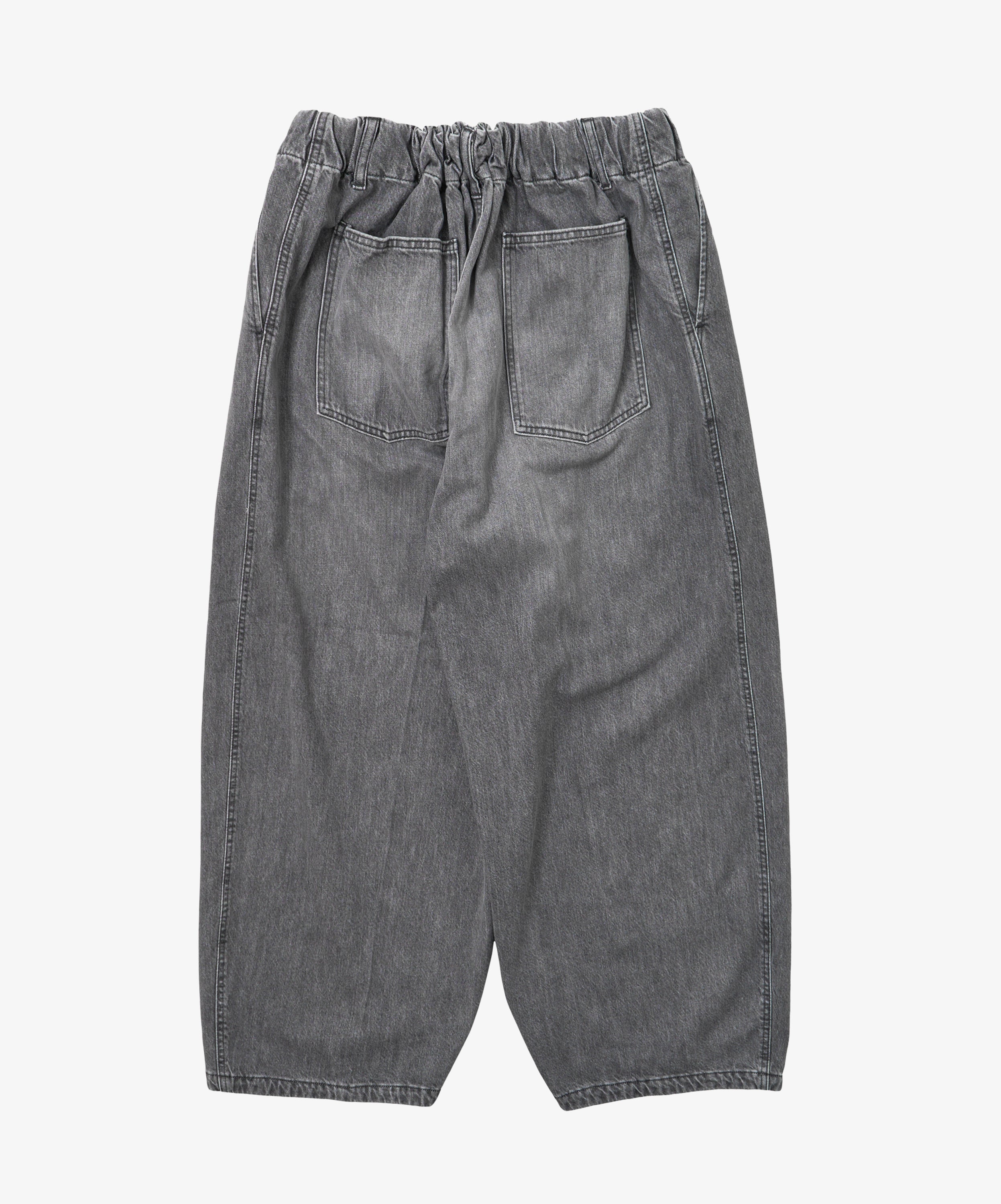 circular pants black denim bleached