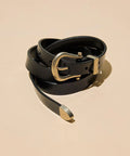 Cowhide Western Narrow Belt