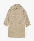 balmacaan coat gabardine beige