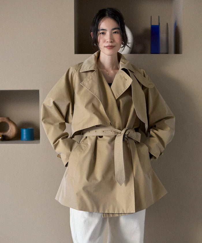 T/C Chambray Short Trench Coat
