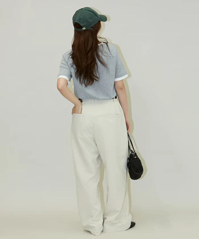 Color Tuck Slacks Pants Limited Release