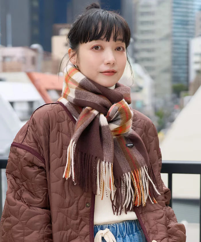 Wool Check Scarf