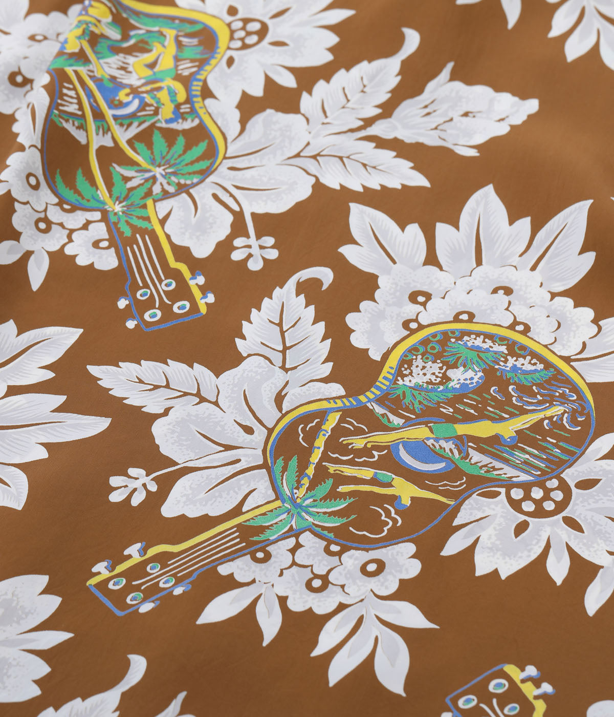 Rayon Hawaiian Shirt Ukulele Melody