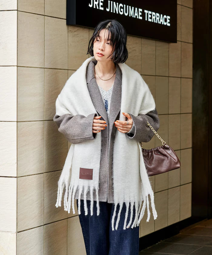 Volume Fringe Scarf