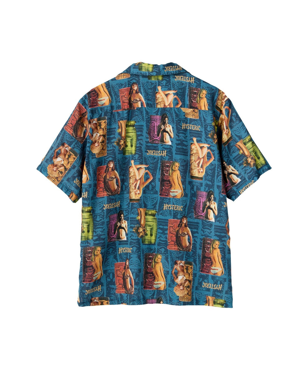 TIKI BOP Open Collar Shirt