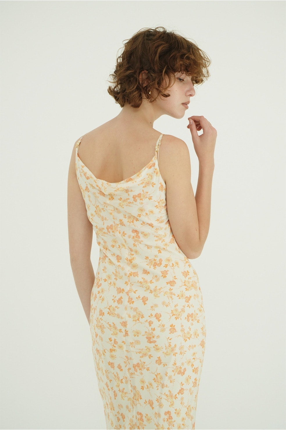 MABEL FLOWER DRAPE CAMI ONEPIECE