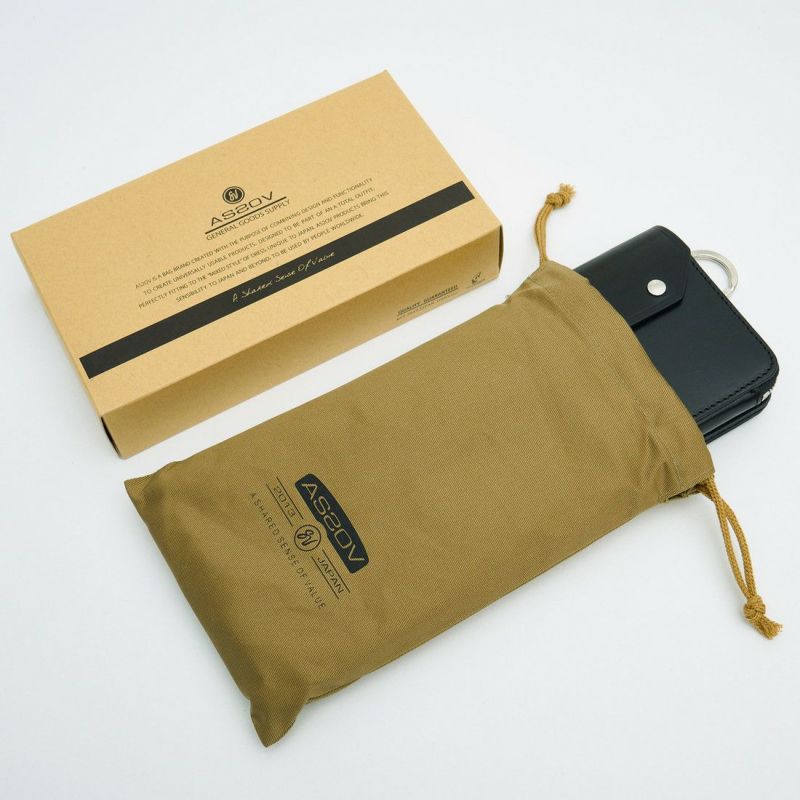 OILED ANTIQUE LEATHER LONG WALLET/ CAMEL