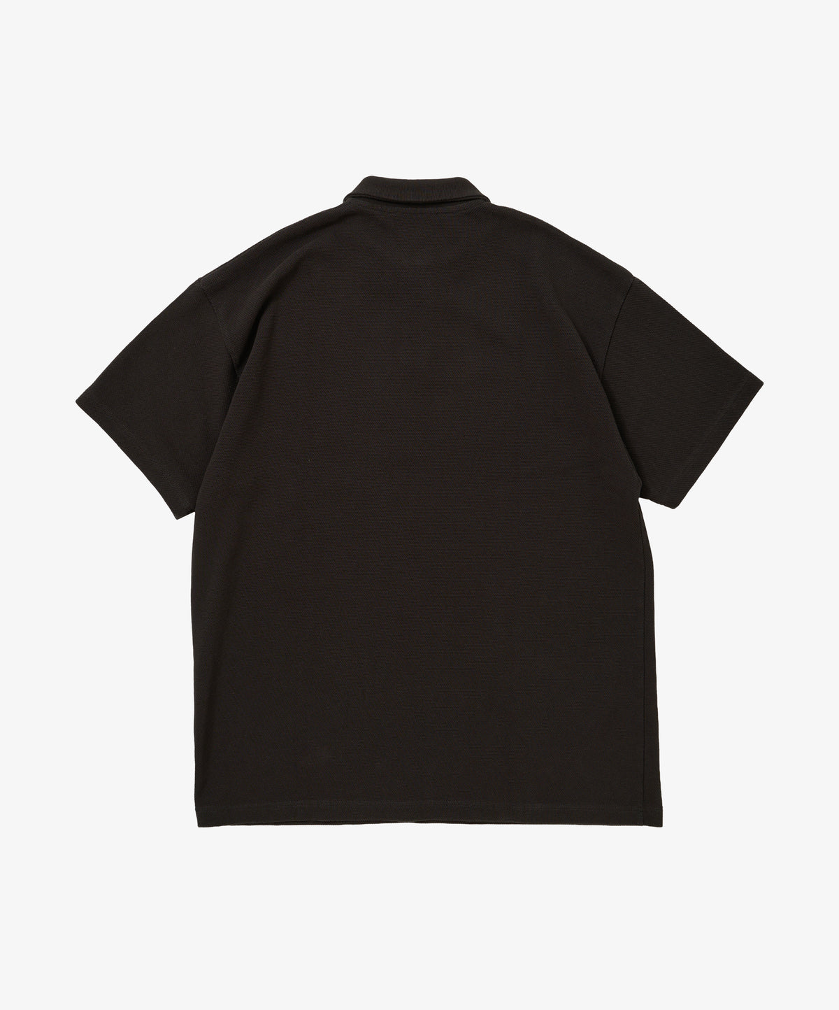 twisted pique polo black