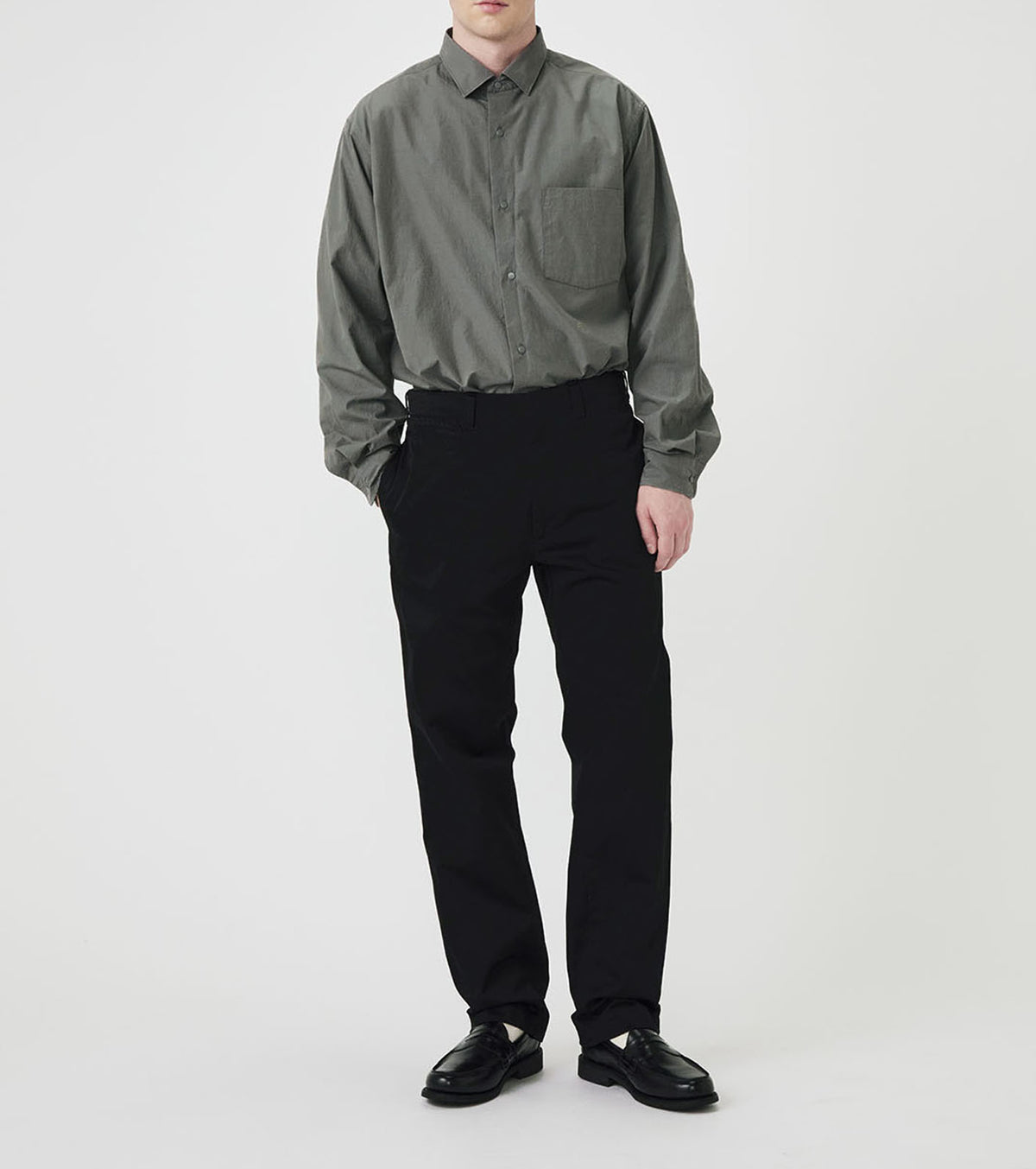 Regular Collar Wind Shirt
