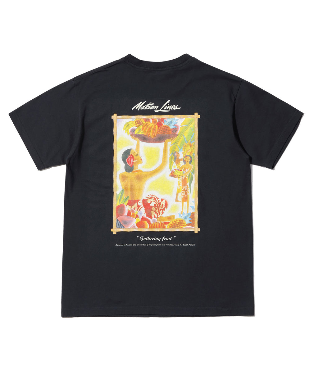 SUNSURF PRINT T-SHIRTS “GATHERING FRUIT”
