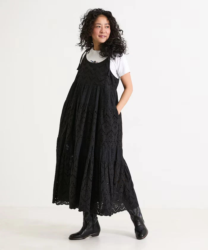 India Shifraretiard Shoulder Ribbon Camisole Dress