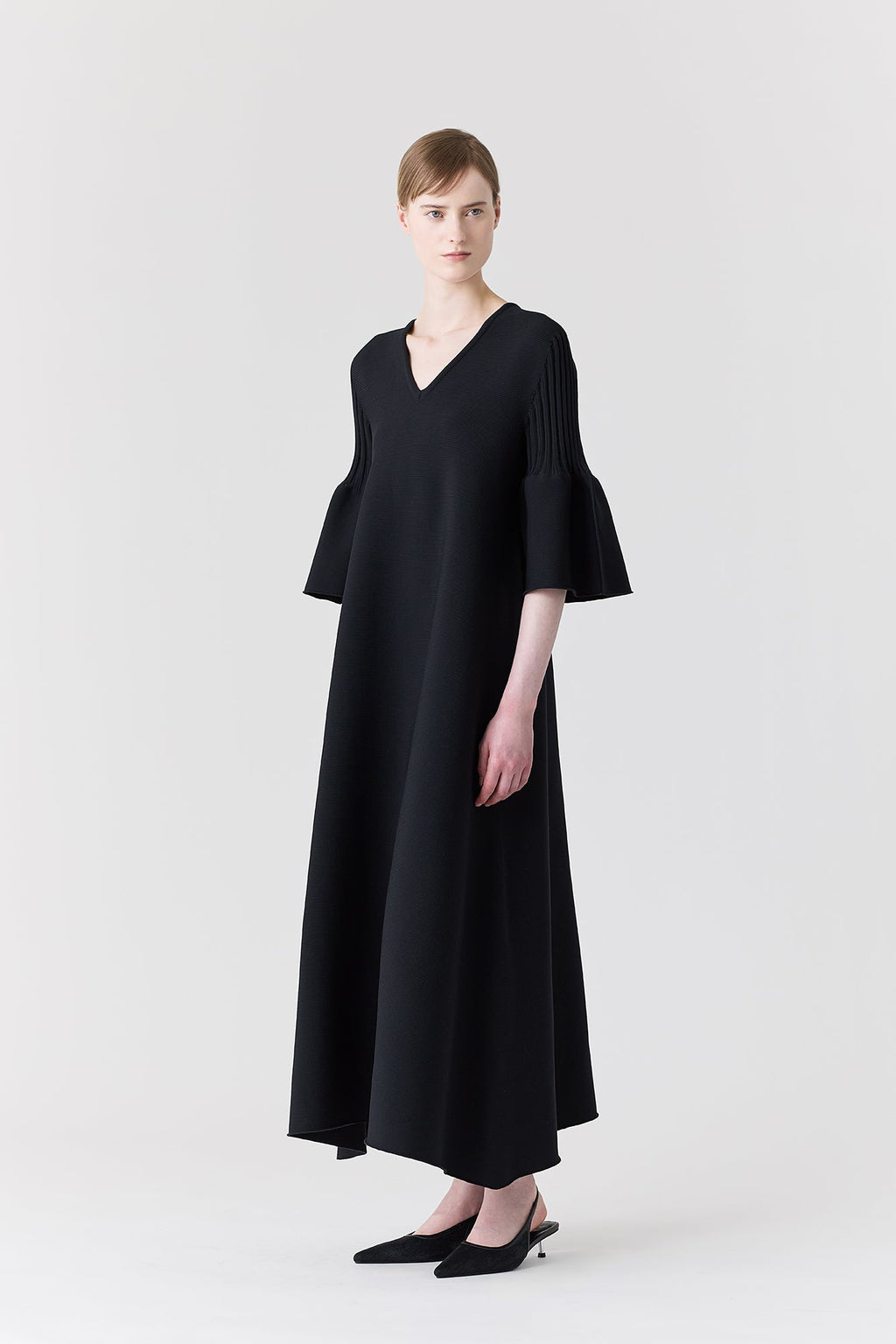 POTTERY SHORT BELL SLEEVE FLARE DRESS