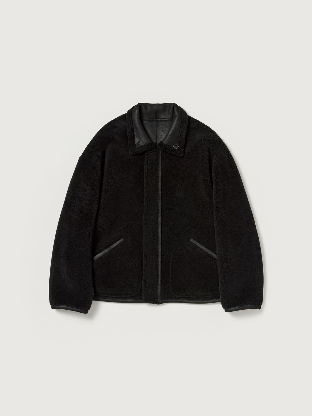 MERINO MOUTON ZIP BLOUSON
