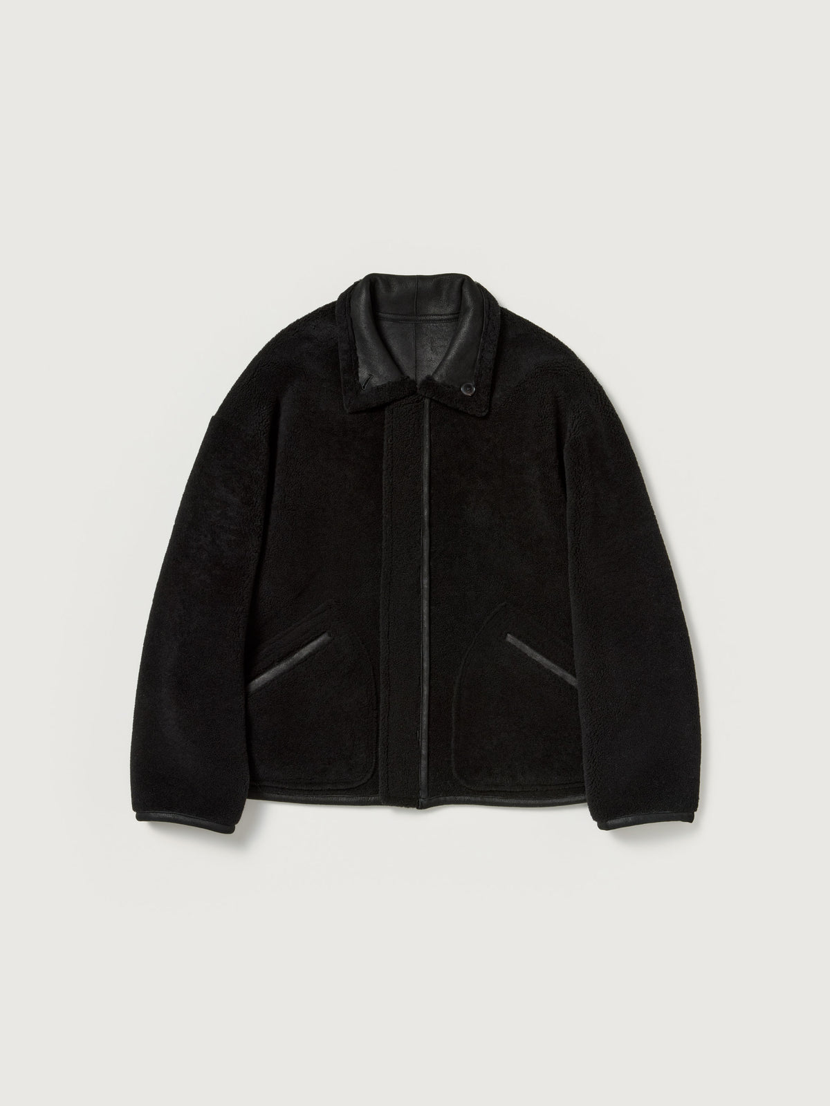 MERINO MOUTON ZIP BLOUSON