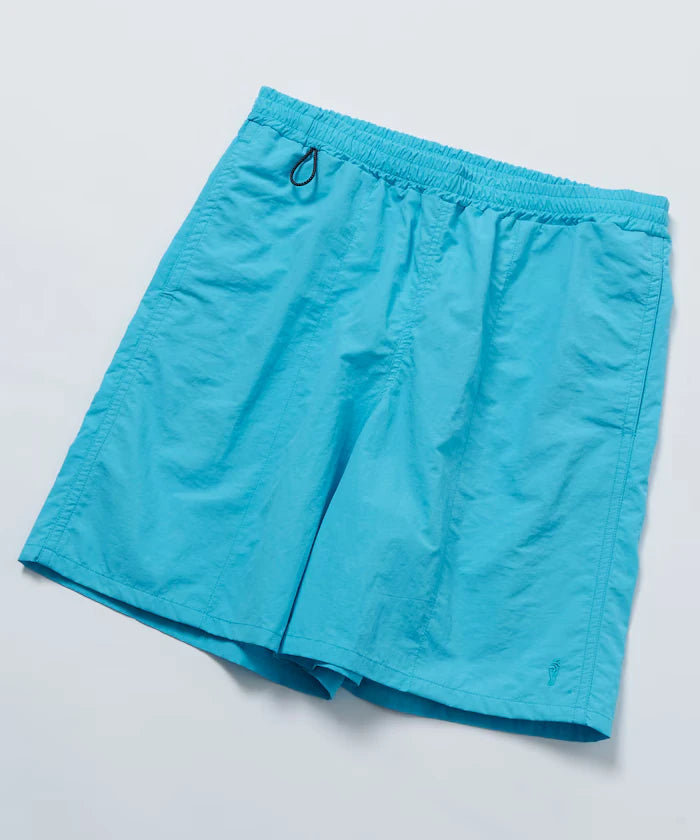 Nylon Medium Length Baggy Shorts