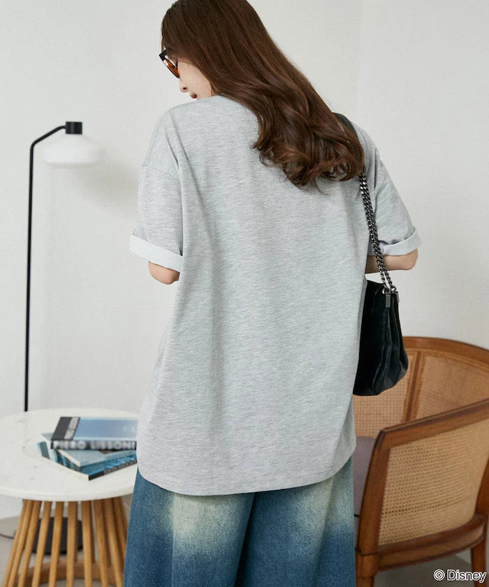 <Functional Material>Mickey Mouse Face T-Shirt Limited Edition