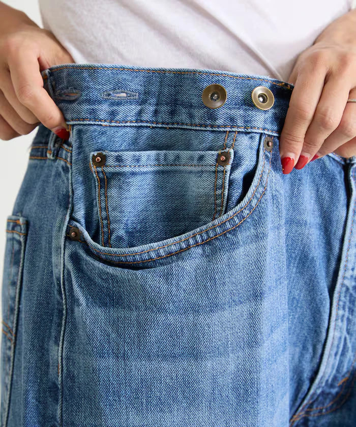 Vintage Remake Tuck Denim Pants