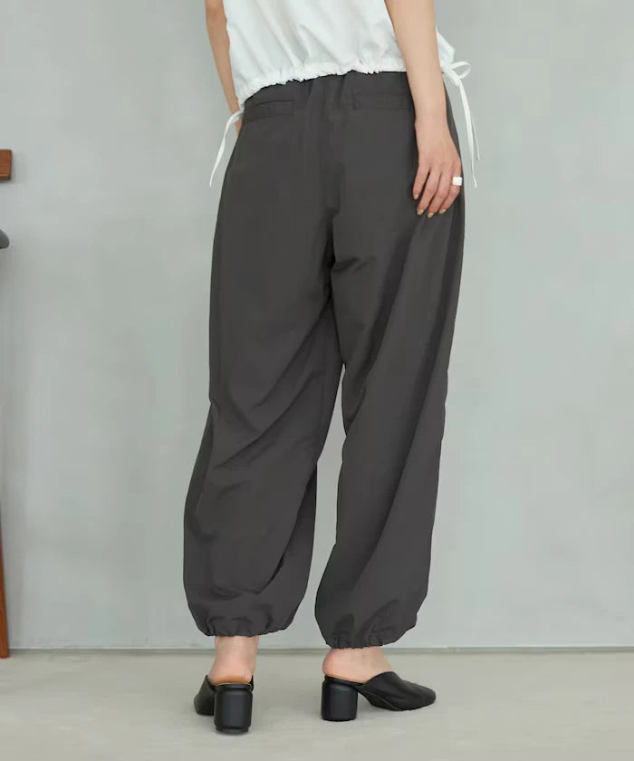 Nylon Lace Easy Wide Pants