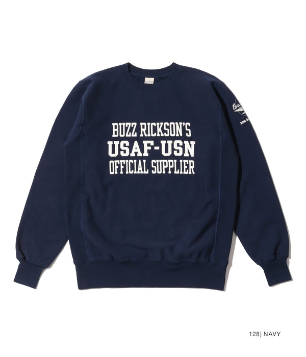 BUZZ RICKSON'S 30th ANNIVERSARY MODEL HORIZONTAL KNITTING HEAVY WEIGHT SWEAT SHIRT