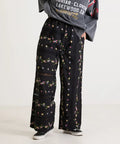 Dobby Floral Embroidery x Lace Pants