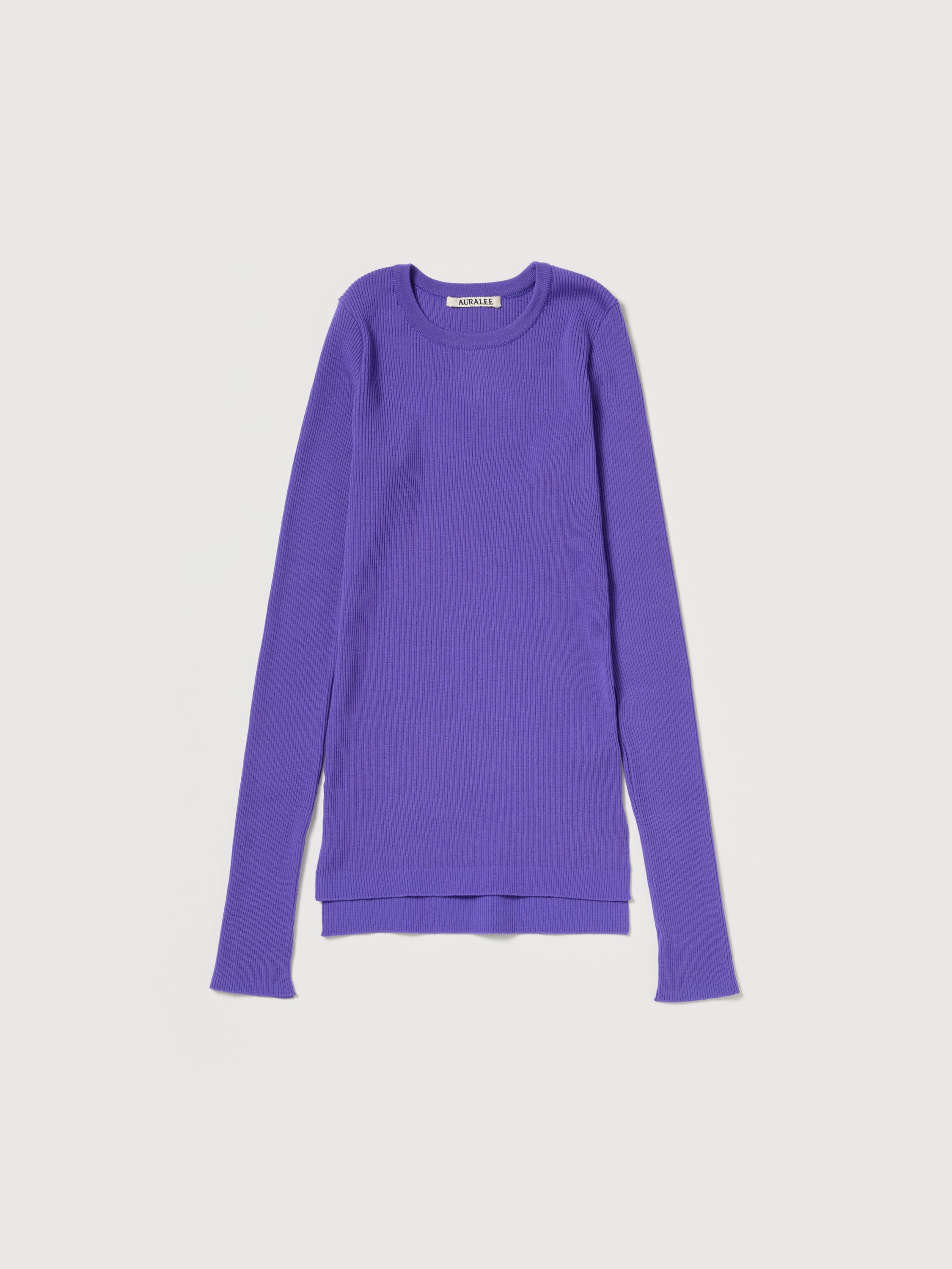 SUPER FINE WOOL HIGH GAUGE RIB KNIT P/O